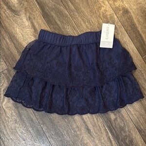 Carter's Dark Blue Lace Mini Skirt